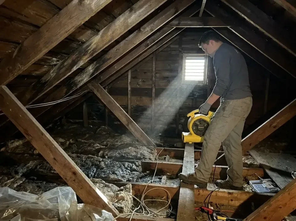 attic-water-damage-drying-proc-007 — frequently asked questions, Emergency Water Extraction & 24/7 Flood Response in Woodlak…